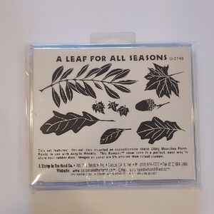 Rubber Stamps Leaf Pattern Leaves Stamp Set